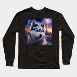 Royal Siberian Husky Long Sleeve T-Shirt